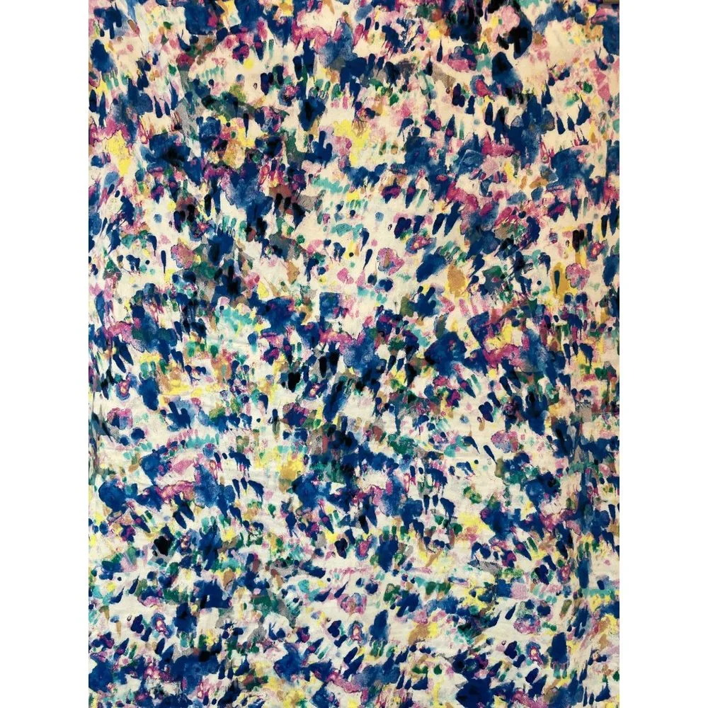 Ann Taylor Multi Color Floral A-line Zip Back Lined Mini - Picture 3 of 5